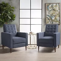 2-pc. Tufted Track-Arm Recliner