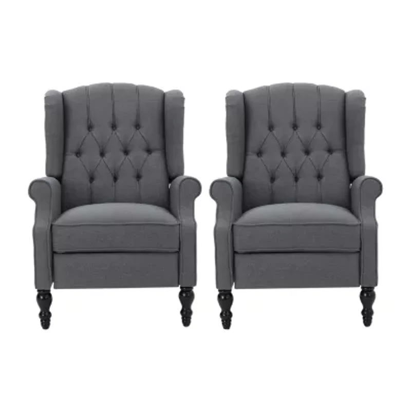 2-pc. Tufted Roll-Arm Recliner