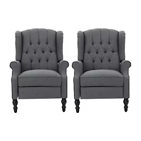 2-pc. Tufted Roll-Arm Recliner
