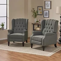 2-pc. Tufted Roll-Arm Recliner