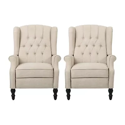 2-pc. Tufted Roll-Arm Recliner