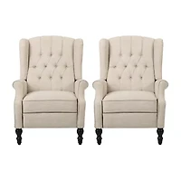 2-pc. Tufted Roll-Arm Recliner