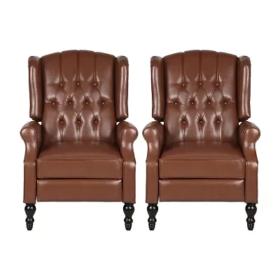2-pc. Tufted Roll-Arm Recliner