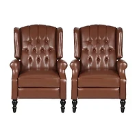 2-pc. Tufted Roll-Arm Recliner