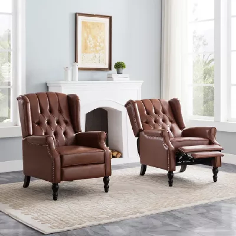 2-pc. Tufted Roll-Arm Recliner
