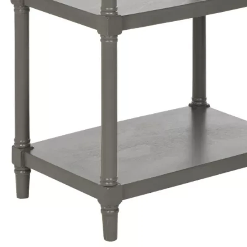 Odessa Storage Wood 4-Shelf Etagere Bookshelf