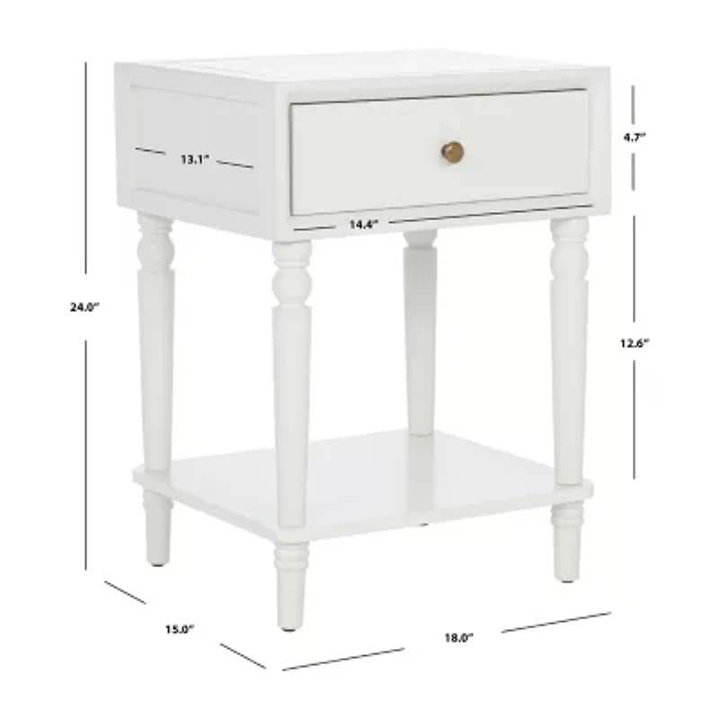 Siobhan 1 Drawer Storage End Table