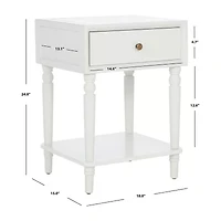 Siobhan 1 Drawer Storage End Table