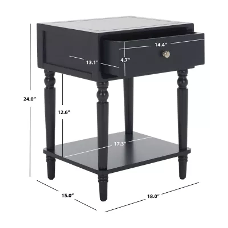 Siobhan 1 Drawer Storage End Table