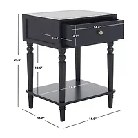 Siobhan 1 Drawer Storage End Table