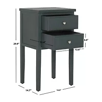 Toby 2 Drawer Storage End Table