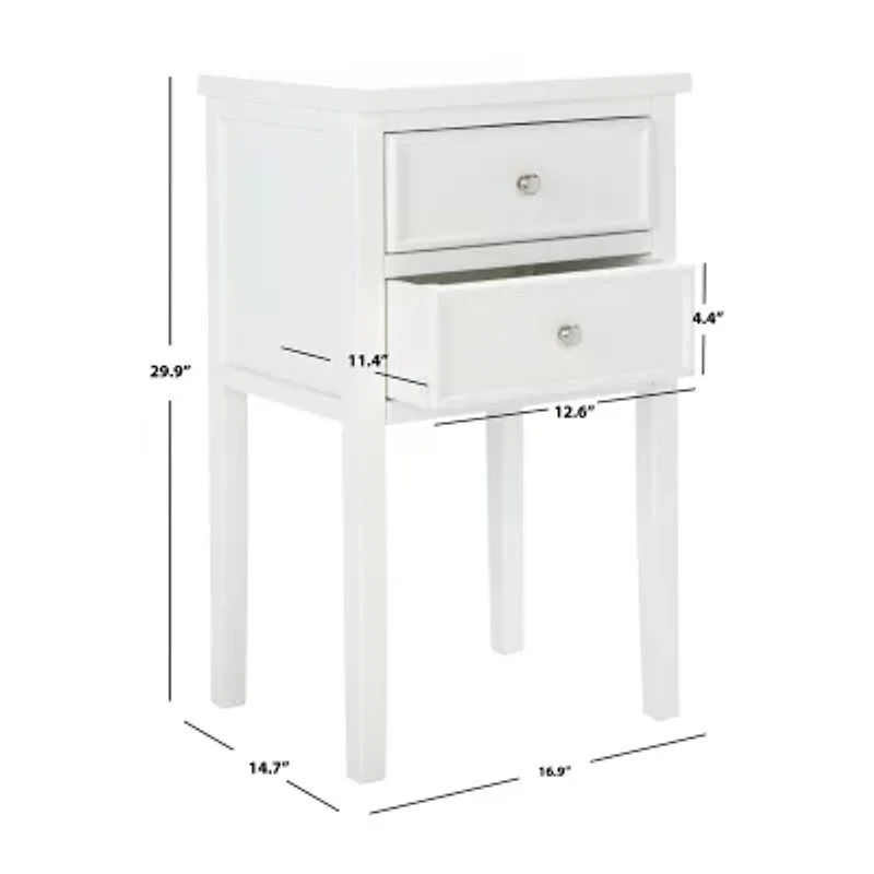 Toby 2 Drawer Storage End Table