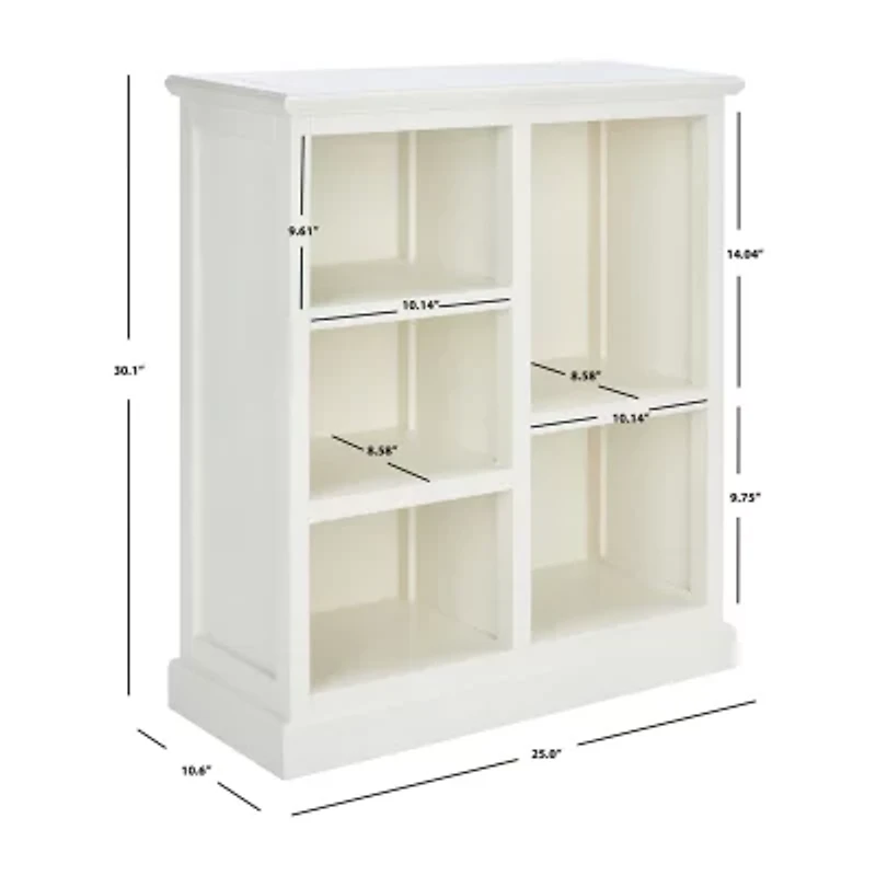 Maralah Storage Wood 5-Shelf Cube Unit Bookshelf