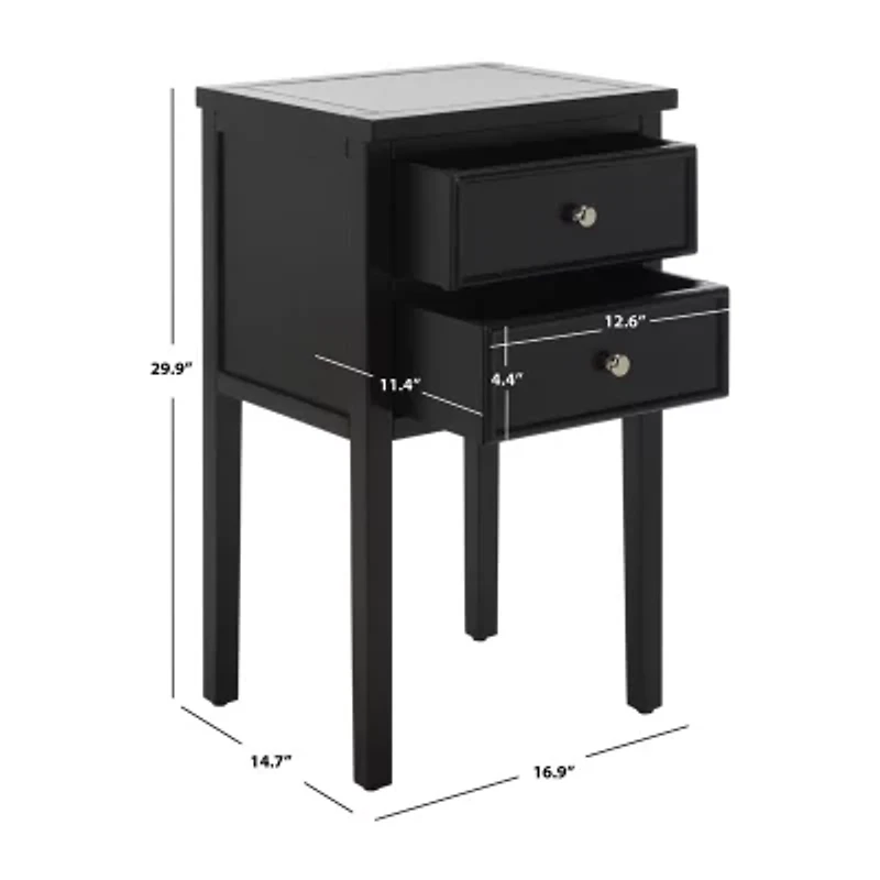 Toby 2 Drawer Storage End Table