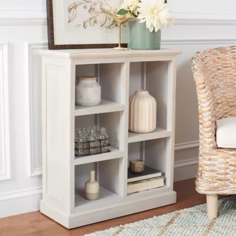 Safavieh Maralah Storage Wood 5-Shelf Cube Unit Bookshelf