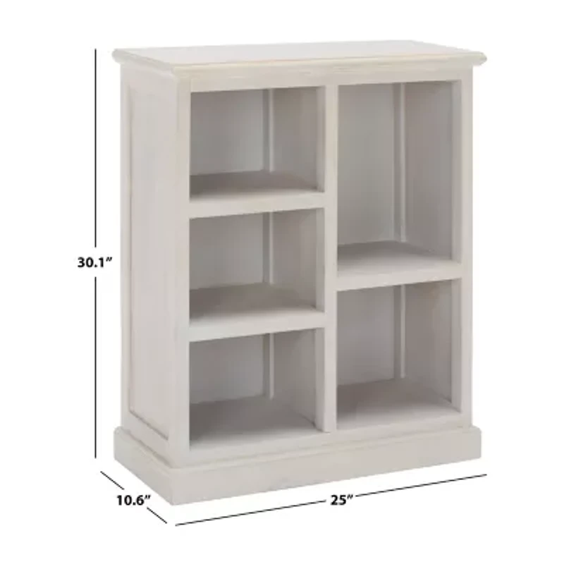 Safavieh Maralah Storage Wood 5-Shelf Cube Unit Bookshelf