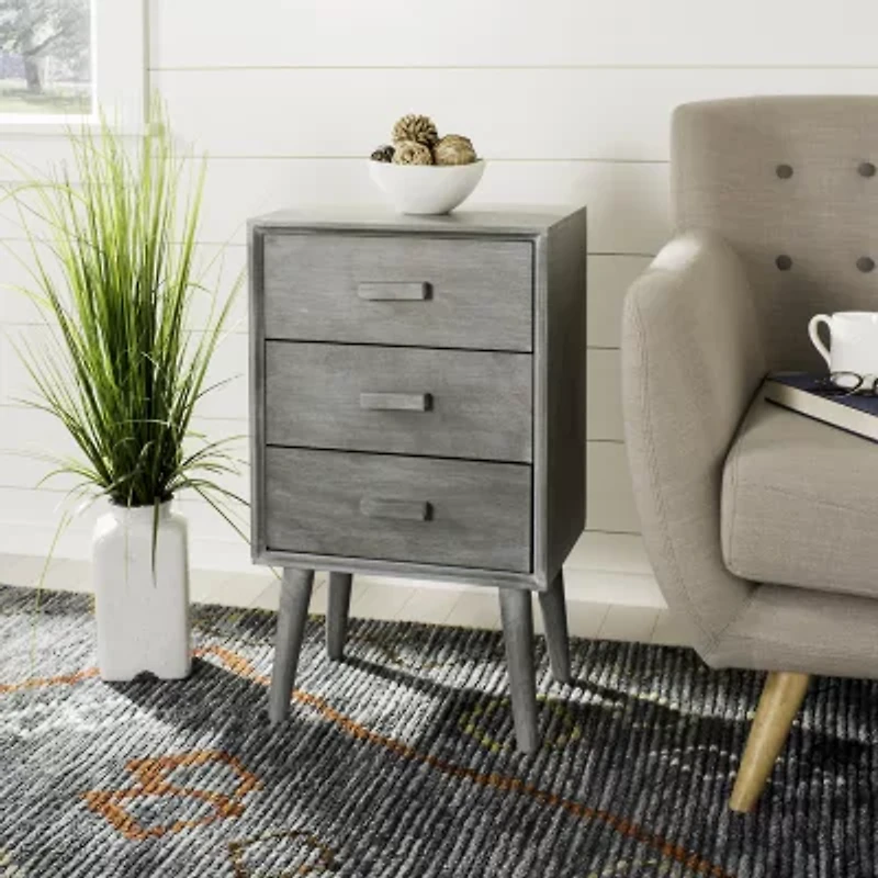 Pomona 3 Drawer Storage End Table