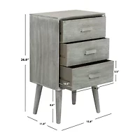 Pomona 3 Drawer Storage End Table