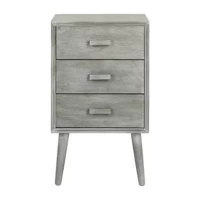 Pomona 3 Drawer Storage End Table