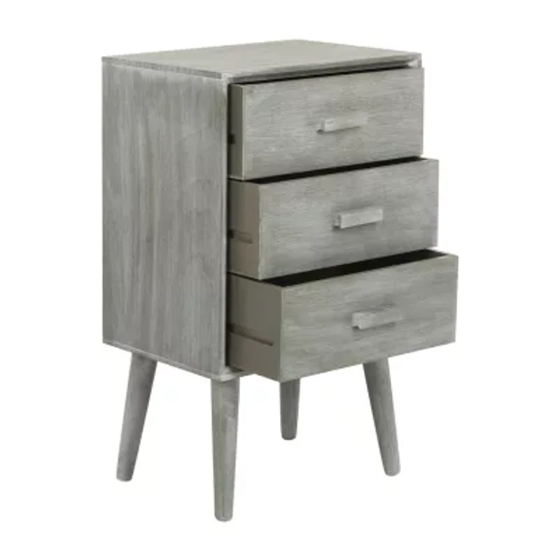 Pomona 3 Drawer Storage End Table