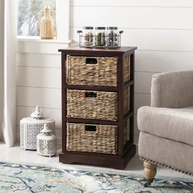 Safavieh Halle Storage 3-Drawer End Table
