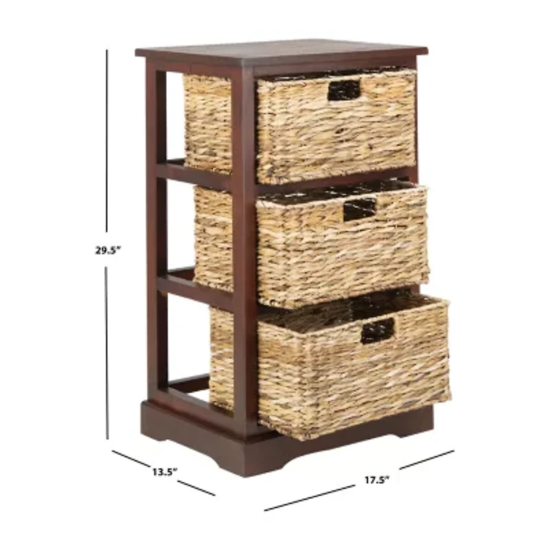 Halle Storage 3-Drawer End Table