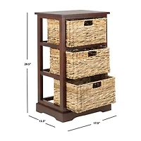 Halle Storage 3-Drawer End Table