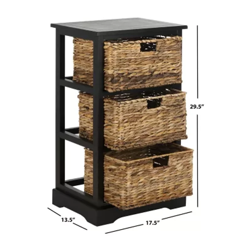 Safavieh Halle Storage 3-Drawer End Table