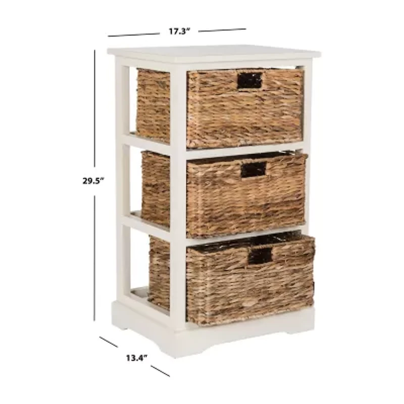 Safavieh Halle Storage 3-Drawer End Table
