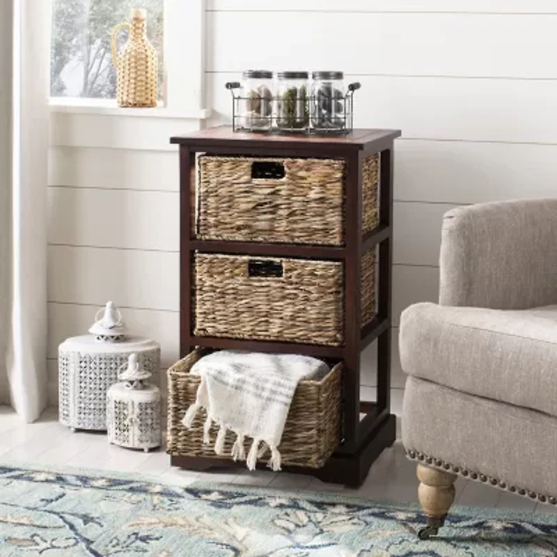 Halle Storage 3-Drawer End Table