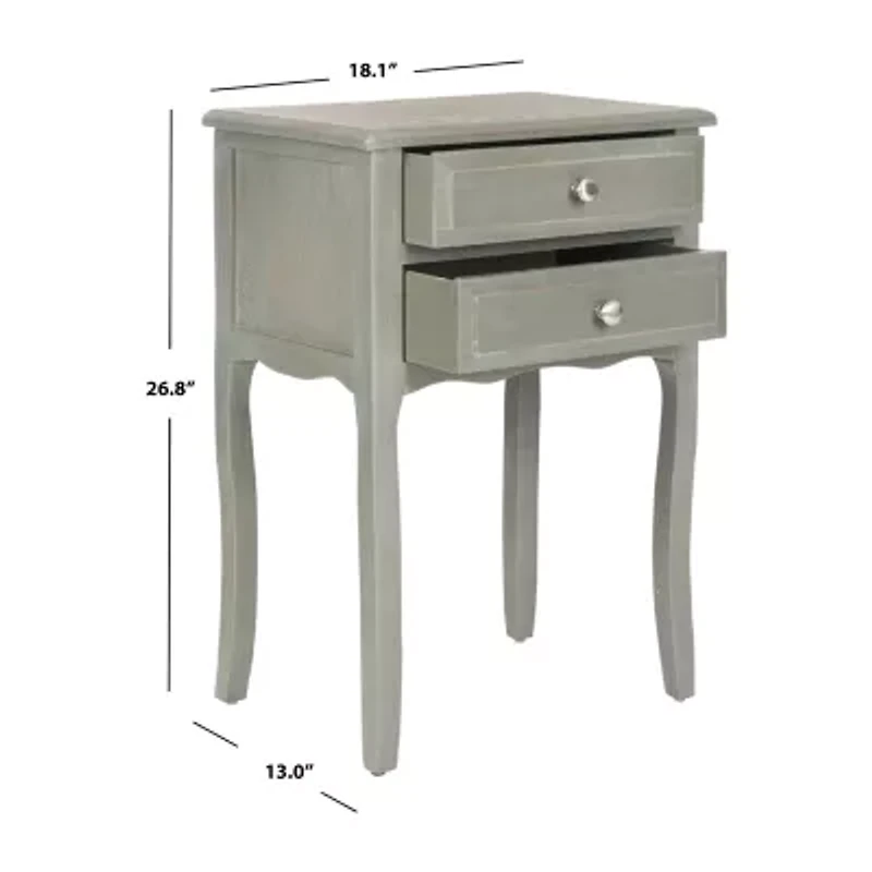 Lori Storage 2-Drawer End Table