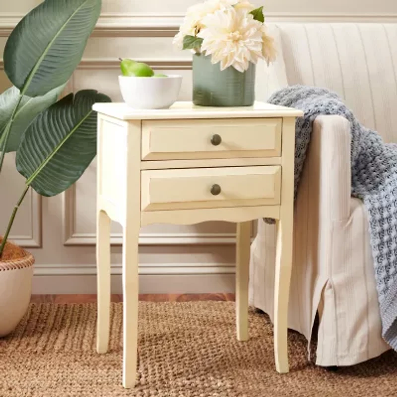 Lori Storage 2-Drawer End Table