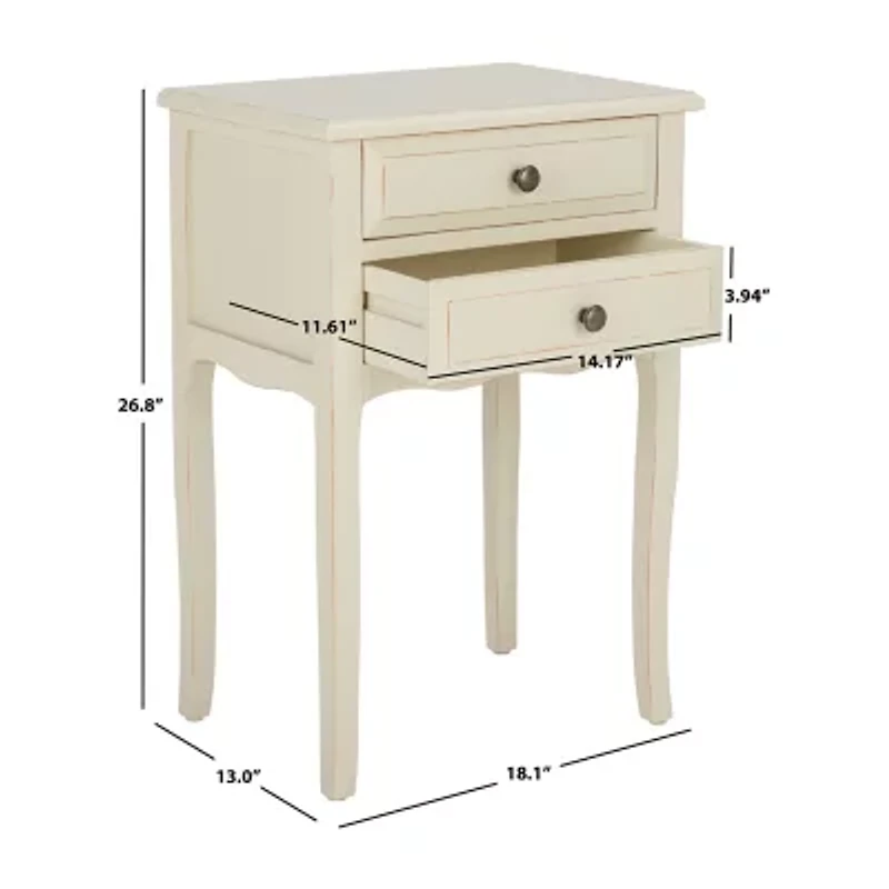 Lori Storage 2-Drawer End Table