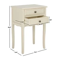Lori Storage 2-Drawer End Table
