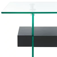 Kayley Storage Glass Coffee Table
