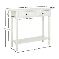 Rosemary Storage 2-Drawer Console Table