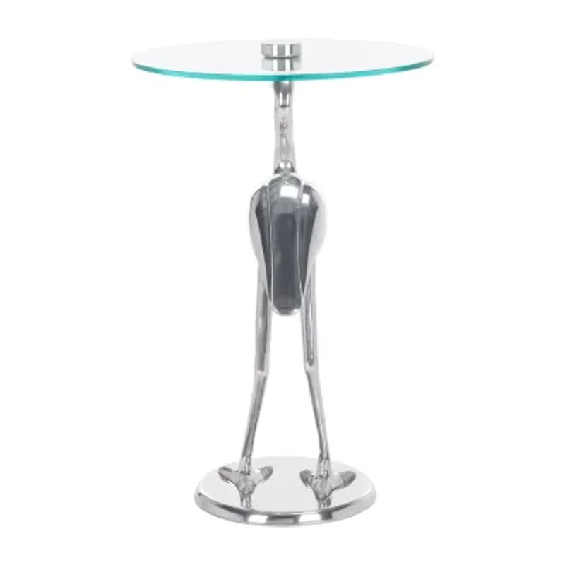 Tori Glass Top Glass End Table