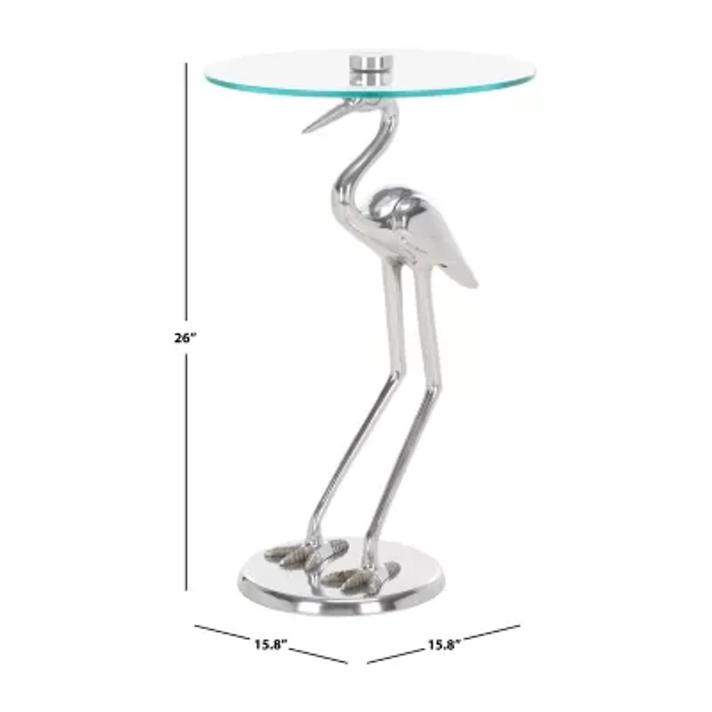 Tori Glass Top Glass End Table