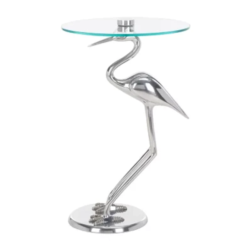 Tori Glass Top Glass End Table