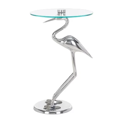 Tori Glass Top Glass End Table