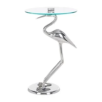 Tori Glass Top Glass End Table