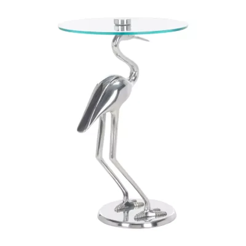 Tori Glass Top Glass End Table