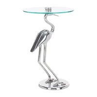 Tori Glass Top Glass End Table