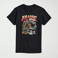 Mens Crew Neck Short Sleeve Regular Fit Jurassic World Big and Tall Graphic T-Shirt