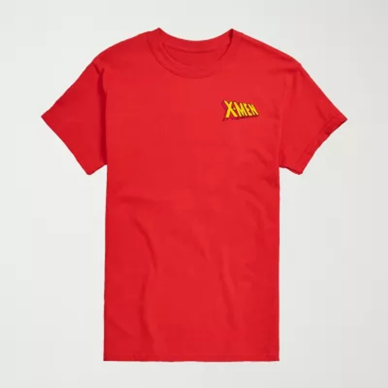 Mens Crew Neck Short Sleeve Regular Fit Marvel Big and Tall Graphic T-Shirt