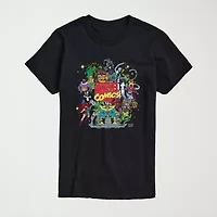 Mens Crew Neck Short Sleeve Regular Fit Marvel Big and Tall Graphic T-Shirt