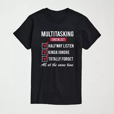 Mens Crew Neck Short Sleeve Regular Fit Big and Tall Graphic T-Shirt