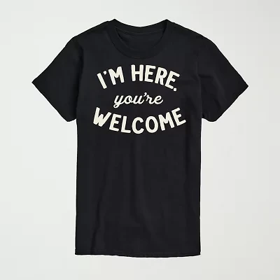 Mens Crew Neck Short Sleeve Regular Fit Big and Tall Graphic T-Shirt