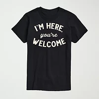 Mens Crew Neck Short Sleeve Regular Fit Big and Tall Graphic T-Shirt