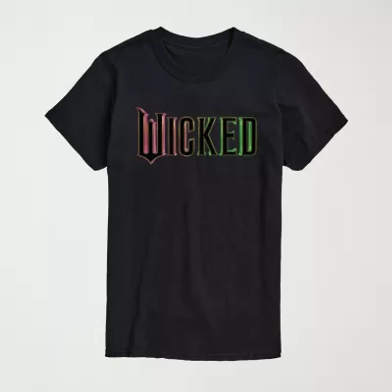 Mens Crew Neck Short Sleeve Regular Fit Wicked Big and Tall Graphic T-Shirt